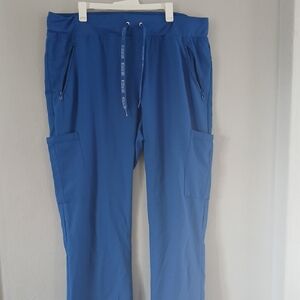 Womens Blue Nursing Scrub Pants